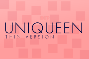 A Designer's Review of the Uniqueen Thin Typeface