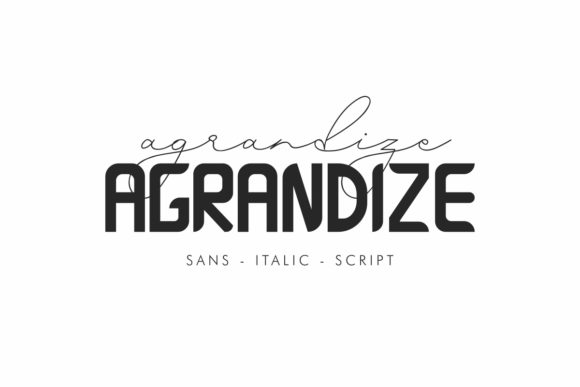 Agrandize Font: A Script Handwritten Duo for Makers