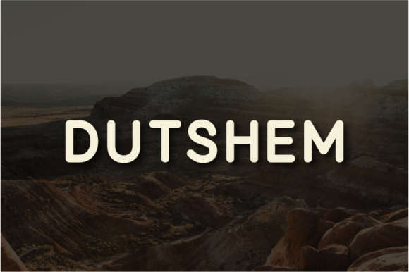 Dutshem: A Plain and Neat Sans Serif Font for Editorial Work