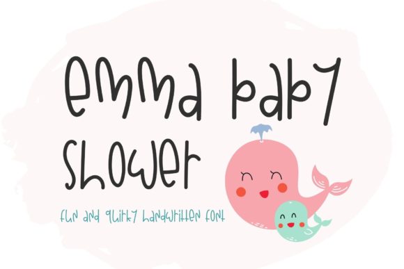 Emma Baby Shower: A Cute Handwritten Font for Editorial Design