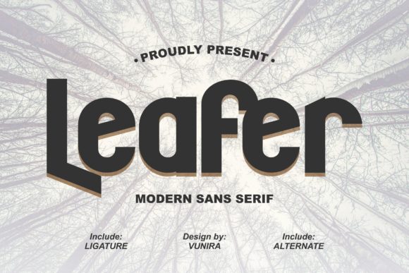 Leafer Font Review: A Bold Sans Serif for Standout Branding