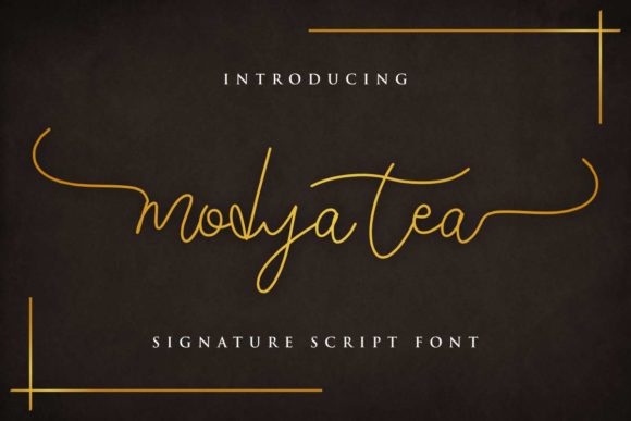 Modya Tea: An Elegant Handwritten Font for Editorial Design