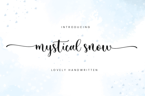 Mystical Snow Script Font for Elegant Editorial Design