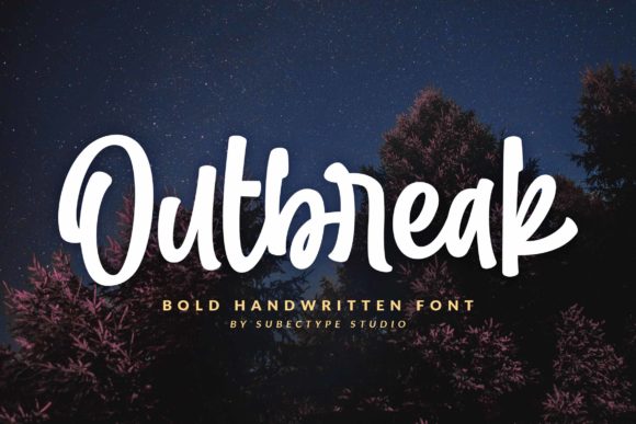 Outbreak: A Friendly Script Font for Digital Design