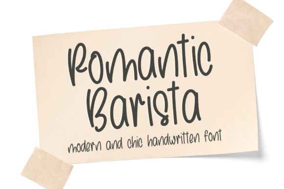Romantic Barista: A Modern Script Font for Clearer Campaign Messages