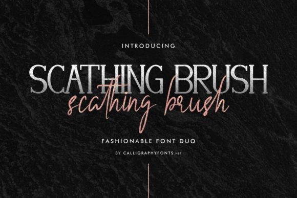 Scathing Brush: A Duo Font for Editorial Character
