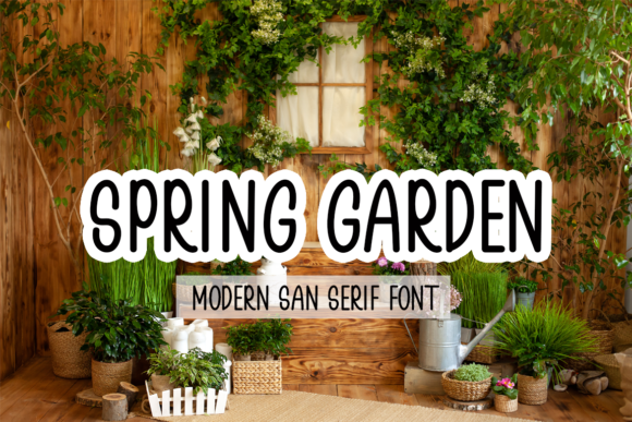 Spring Garden: A Modern Sans Serif Font for Digital Design