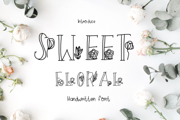 Sweet Floral Font for Creating Elegant Marketing Graphics