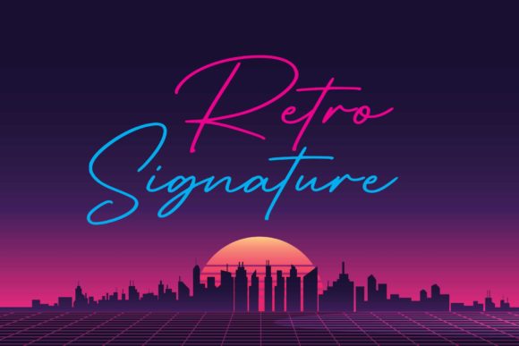 The Editorial Power of Retro Signature Font