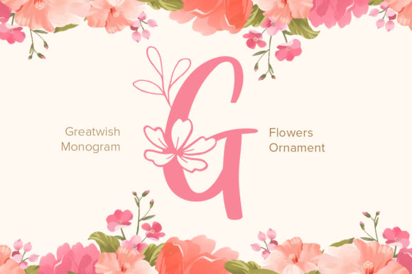 The Great Wish Monogram Font for Editorial Elegance
