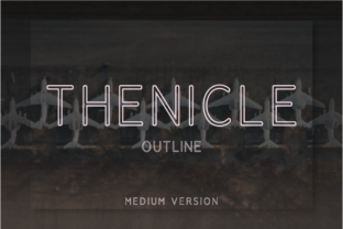 Thenicle Outline Medium: The Elegant Sans Serif Font for Your Brand Story
