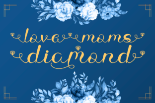 Using the Love Moms Diamond Font in Real Branding Projects