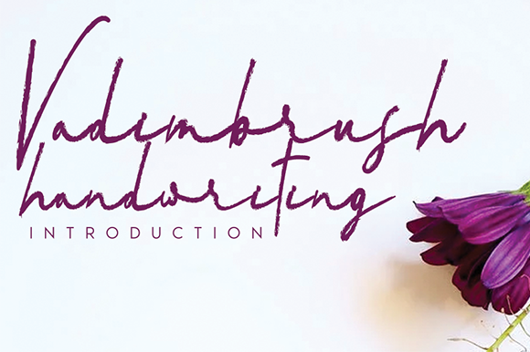Vadimbrush Handwriting: A Premium Script Font for Creative Products