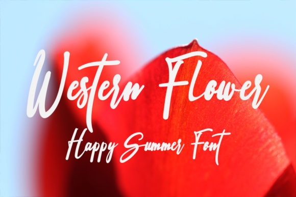 Western Flower Font for Editorial Design