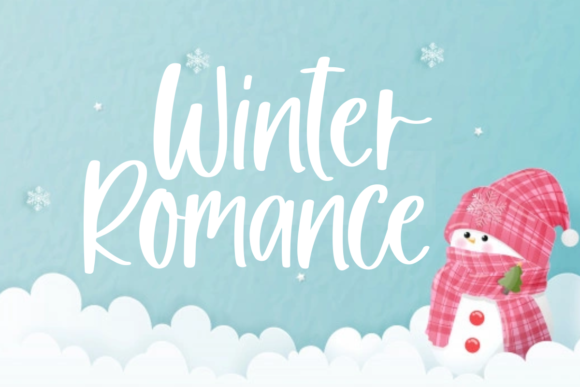 Winter Romance: Your Cozy Handwritten Font for Crafted Products